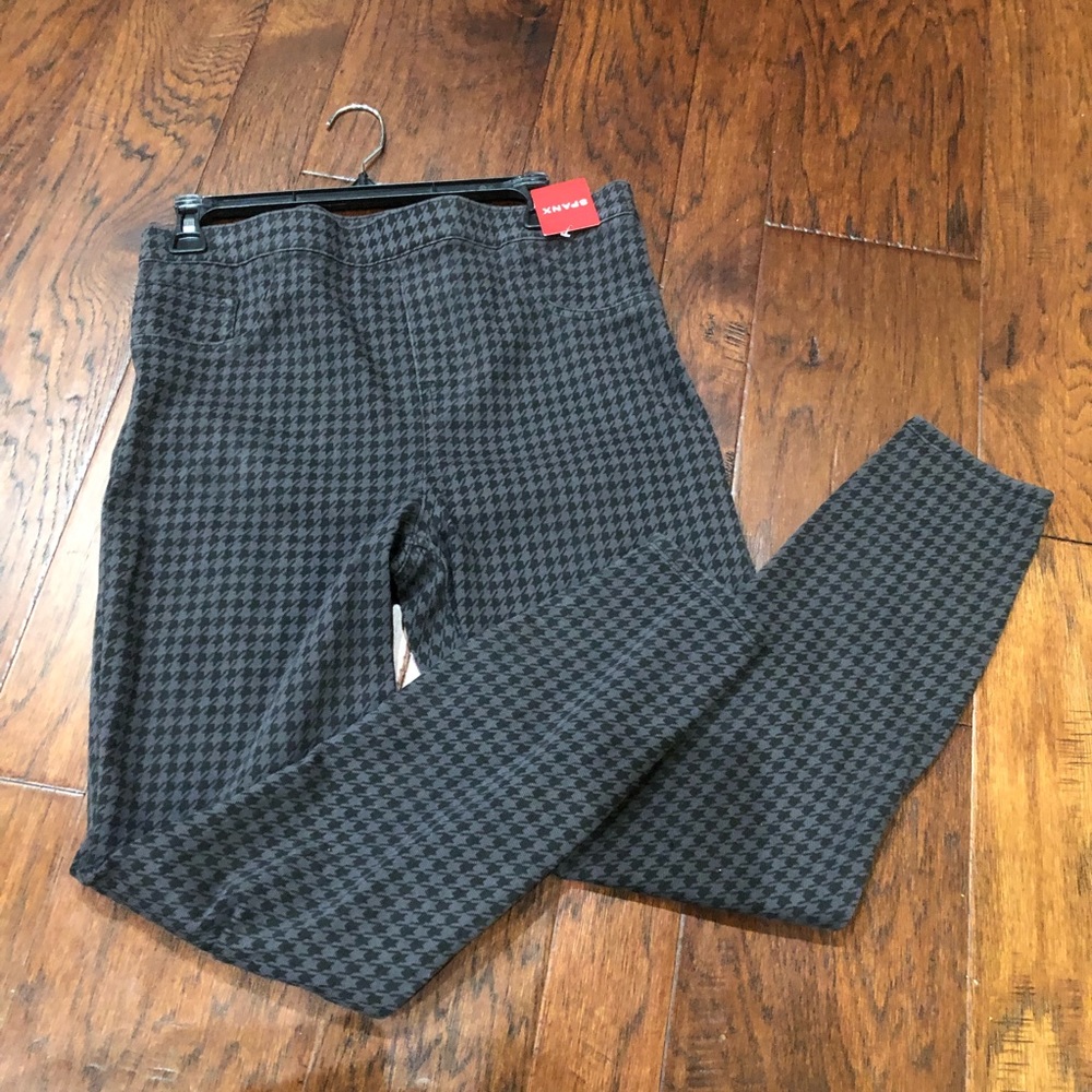 SPANX Jean-ish Houndstooth Leggings NEW
